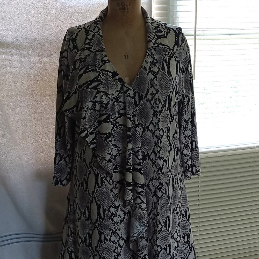 Attitudes by Renee Animal Print Dress with Pockets